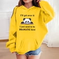 thumbnail image 2 of IWRICH Cute Hoodies for Girls Panda Print Hoodies Pullover Tops Long Sleeve Hooded Sweatshirts for Girls Yellow 90, 2 of 4