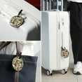 thumbnail image 6 of mushroom Set of 2pcs PU Leather Round Suitcase Tags with Privacy Cover and Name ID Tag - Ideal for Travel Luggage, Handbags, Backpacks, School Bags, 6 of 6