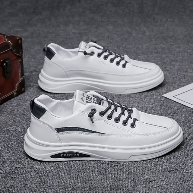 Zapatos casuales para hombre Zapatillas planas de cuero PU antideslizantes Transpirables para primavera y otoño Wdftyju Tenis De Mujer Tenis De Hombre