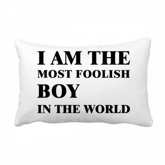 I Am The Foolish Boy Throw Pillow Lumbar Insert Cushion Cover Home Decoration