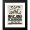 thumbnail image 2 of Ricardo Carpani 11x14 Black Modern Framed Museum Art Print Titled - Freedom and Amnestia Poster (1973), 2 of 5