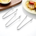 thumbnail image 5 of QAZbgdl Stainless Steel Kitchen Tongs | Mini Food Tongs for Flipping & Serving | 6-Inch Small Tongs for Salad, Grilling & Cooking | Easy-Grip & Dishwasher Safe | 1-Pack, 5 of 8