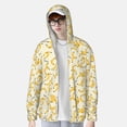 thumbnail image 6 of Rocae Banana Print Breathable Sun Protection Hoodie Quick-Dry Lightweight Long Sleeve Hoodie Unisex Running Sports Shirt Small, 6 of 9