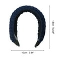 thumbnail image 3 of Unique Bargains 1 Pc Fashion Knitted Wide Headbands for Women Dark Blue, 3 of 6