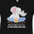 thumbnail image 4 of Inktastic My Grandma Loves Me to the Moon and Back Elephant Family Boys or Girls Toddler T-Shirt, 4 of 5