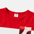 thumbnail image 5 of PatPat Boys Clothes Family Matching Mommy & Me Short-sleeve Colorblock T-shirts Boy Tops with Pockets, Red, 2 Years, 5 of 6