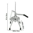 thumbnail image 3 of BENTISM Commercial Chopper with 4 Replacement Blades Commercial Vegetable Chopper Stainless Steel French Fry Cutter Potato Dicer & Slicer Commercial Vegetable Fruit Chopper for Restaurants & Kitchen, 3 of 10