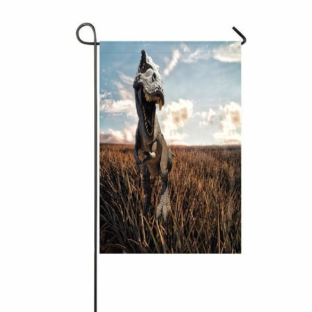 ECZJNT Dinosaurs model farm mountain Garden Flag Outdoor Flag Home Party Garden Decor 12x18 Inch