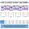 thumbnail image 2 of Qzaxky Table Runner Boho Table Runner Grapes Bohemian Boho Outdoor Table Runner Decoration for Indoor Outdoor Home Dinner Party Wedding Decor 13 x 36 Inch, 2 of 9