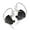 Black, variant on ZSN  X Wired in-ear Headphones DIY Earphones 1BA+1DD Driver HIFI DJ  Running Sport Earbud