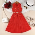 thumbnail image 4 of JAJAHO Girls 2 Piece Long Skirts Set Sleeveless V Neck Cropped Tank Tops And Pleated Flowy A-Line Skirt Sets For Kids 2-7Y Comfy Outfit, 4 of 5