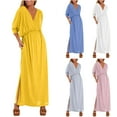 thumbnail image 2 of gakvbuo Summer Dress For Women Maxi Dress Peplum Dress Women's Sleeveless Back Dress, 2 of 9