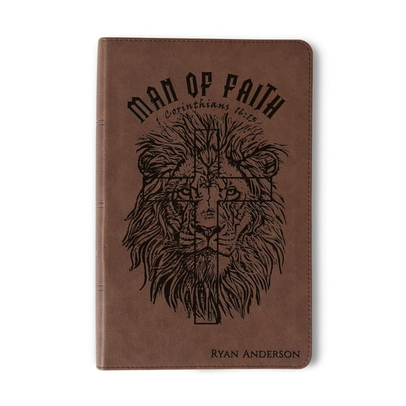 Personalized Bible for Men, KJV Single-Column Bible, Customized Bible for Men Name Engraved, King James Version, Bible gifts for men