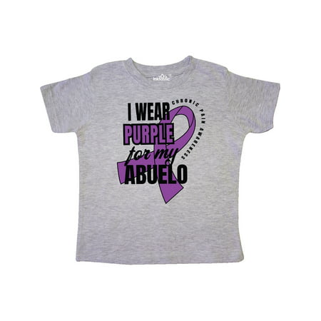 

Inktastic Chronic Pain I Wear Purple For My Abuelo Gift Toddler Boy or Toddler Girl T-Shirt