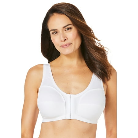 

Comfort Choice Women s Plus Size 3-Pack Front-Close Cotton Wireless Bra Bra