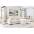 thumbnail image 2 of Blaine Upholstered Reversible Chaise Sectional Sofa Sand, 2 of 20