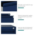 thumbnail image 2 of Hirsh 30 inch Wide 2 Drawer Lateral 101 File Cabinet for Home or Office, Navy, 2 of 14