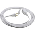 thumbnail image 4 of prime wire & cable ec660612 12-foot 16/2 spt-2 3-outlet indoor cord, white, 4 of 5