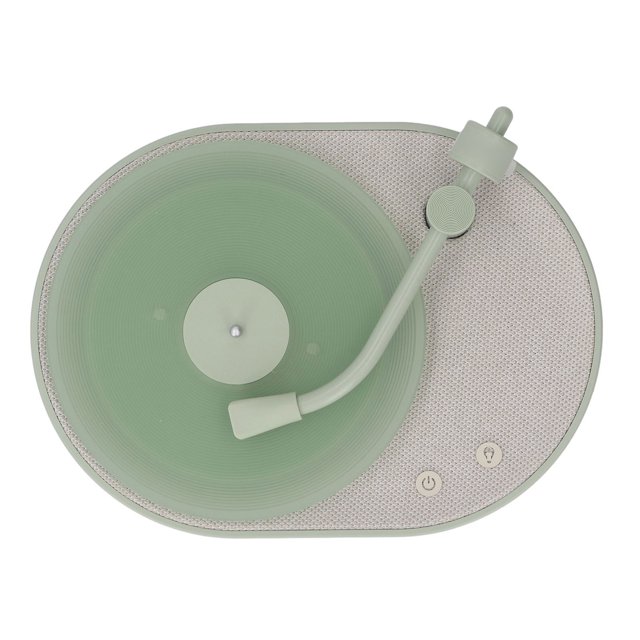 Altavoz Con Luz Nocturna, Lámpara de Noche con forma de Tocadiscos con Altavoz, Altavoz Inalmbrico para Dormitorio, Luz Nocturna Dirigido de Aromaterapia,