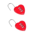 thumbnail image 1 of Shisuyan Resettable Combination Padlock Red 2Pack 2.3x1.6in, 1 of 8