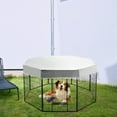 thumbnail image 3 of Housse d'Ombrage pour Cage de Chat, Protection pour Cage de Chien, Toit de Protection pour Cage de Chien, Enclos de Jeu Extérieur, 3 of 8