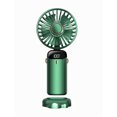 thumbnail image 2 of Muyoka Miuline Mini ventilador de mano, USB 5 velocidades Viento fuerte Ventilador de cordón portátil con cubierta desmontable Ventilador eléctrico ajustable de 90 ° para oficina en el hogar Interior Muyoka Hogar, 2 of 5