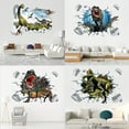 thumbnail image 2 of Pegatinas de pared 3D pared rota dinosaurio sala de estar dormitorio habitación infantil pasillo porche pintura decorativa, 2 of 6