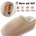 thumbnail image 3 of BERANMEY Cozy Women Slippers Platform Fuzzy Slippers for Womens and Mens Short Ankle Slippers with Anti-Slip Sole Lined with Warm Furry Perfect for Indoor & Outdoor Use, 3 of 9