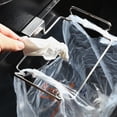 thumbnail image 1 of Keenso Back Door Stainless Steel Trash Bag Hanging Rack Shelf Storage Hook GS, 1 of 8