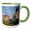 Green/White, variant on 3drose, Split Rock Lighthouse - Us24 Pha0154 - Peter Hawkins, 11oz Two-tone Black Mug