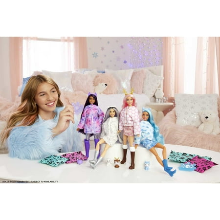 Barbie - Cutie Reveal Snowflake Sparkle Series 11.9" Husky Doll