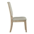 thumbnail image 2 of Lexicon Aberdeen Wood and Fabric Dining Room Side Chair in Beige (Set of 2), 2 of 5