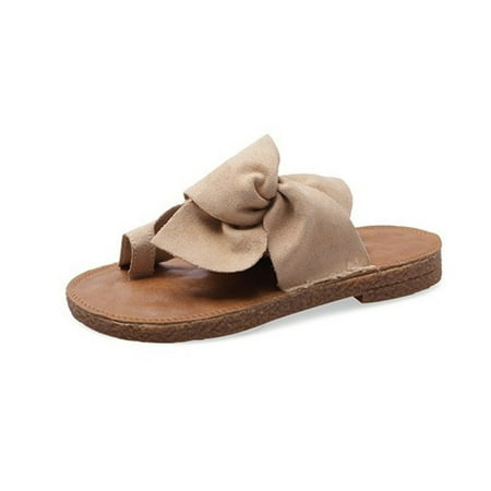 

Women s Orthotics Sandals Correction PU Fabric Open Toe Slippers Flat Heel Flip Flops Summer Casual Beach Supplies 40 Beige