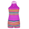 thumbnail image 4 of Ensemble Aguichant pour Femmes, Mode, Sans Manches, Bretelles, Tricoté, Coloré, Sac à Dos-Fesses, 4 of 5