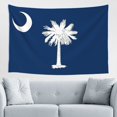 thumbnail image 1 of South Carolina State Flag Palm Tree Tapestry, Aesthetic Wall Hanging Tapestries Dorm Room Home Decor, 60" x 40", 1 of 7
