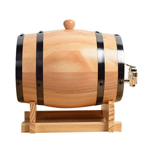 Bar à Vin Rouge en Bois Seau à Vin Bar à Pub Seau de Rangement pour Bière avec Robinet