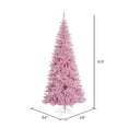 thumbnail image 2 of Vickerman 6.5' Pink Fir Slim Artificial Christmas Tree, Unlit, 2 of 4