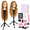 Brown, variant on Mannequin Head With Real Human Hair 18" Manikining