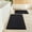 Black-black, variant on 2 Pieces Bathroom Rugs, Non Slip Absorbent Chenille Toilet Bath Mat Set (Grey)