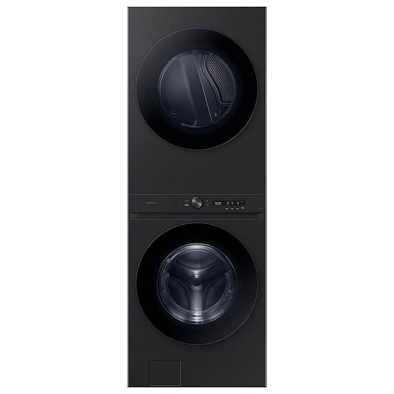 Samsung WH46DBH500EV 4.6/7.6 Cu. Ft. Brushed Black Bespoke AI Stacked Washer/Dryer