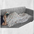 thumbnail image 6 of Flower Soft Flannel Fleece Blanket, Soft Pastel Toned Hand Drawn Floral Tree Branches Grunge Flourish Print, Cozy Plush for Indoor and Outdoor Use, 50" x 60", Salmon Peach Grey Mint, by Ambesonne, 6 of 6