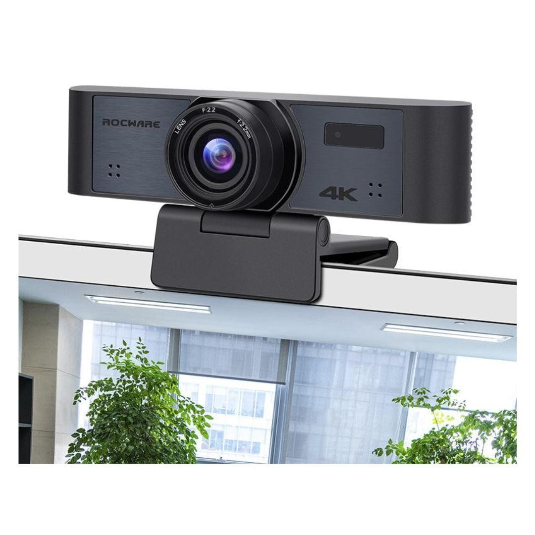 ROCWARE RC16 4K Webcam Ultra HD USB Tracking Zoom Flip with Remote