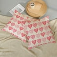 thumbnail image 5 of Valentines Day Pillow Covers 18x18 Set of 2, Valentines Decor Linen Pillowcase Pink Love Heart Valentines Throw Pillows Anniversary Mother''s Day Decorative Outdoor Cushion Case for Sofa Couch, 5 of 6