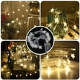 thumbnail image 4 of Star String Lights Indoor,20Ft 40LEDs Twinkle Fairy Lights Battery Operated Waterproof Hanging Christmas Lights Indoor Outdoor for Tent Bedroom Patio Party, 4 of 6