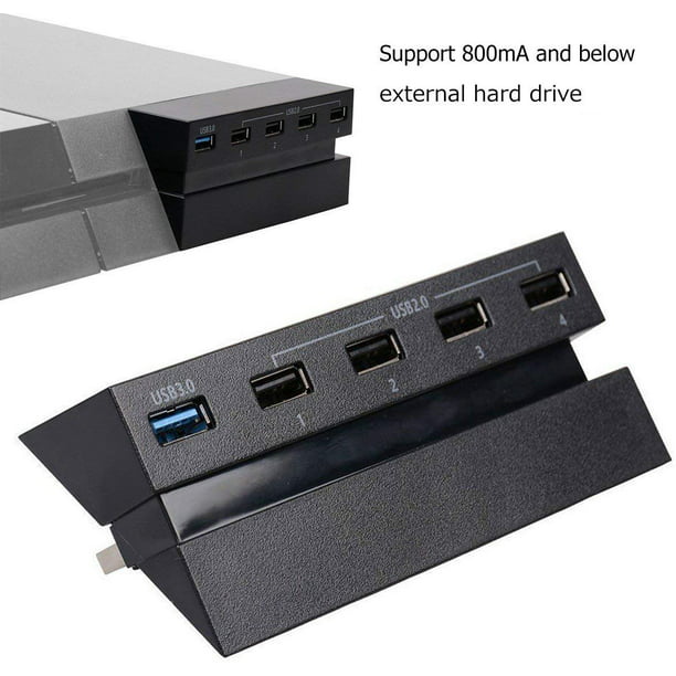 ruw Laboratorium Destructief 5 Port USB Hub Fit for PlayStation 4 PS4 Console, EEEkit USB 3.0/2.0  Charger Controller Splitter Expansion Adapter(Not for PS4 Slim, PS4 PRO) -  Walmart.com