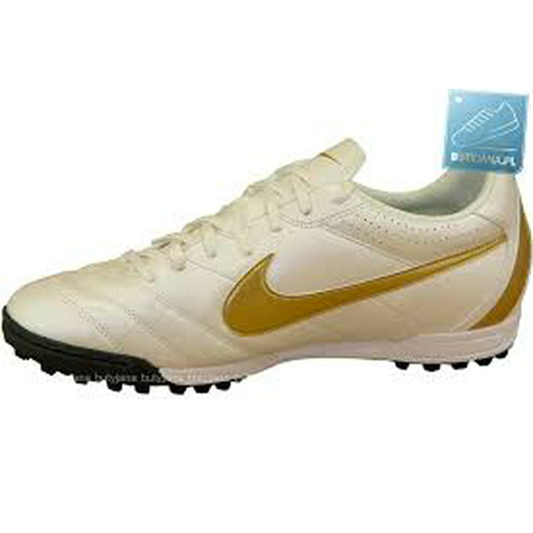 forum Bestuiver Lezen New Nike Tiempo Natural lV TF Size12 Soccer Turf Shoe White/Gld/Blk 454334  - Walmart.com