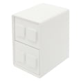 thumbnail image 5 of Bedside Table, White Bedside Table W/ 2 Drawers for Study, Bedroom, Living Room, 5 of 11