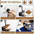 thumbnail image 3 of 4Pcs Wrap Cover for Heat Press Platen,16X20Inch Heat Reusable Sheets Pad for Sublimation Heat Pressing Machine, 3 of 7