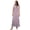 High Neck Fuchsia, variant on Peach Couture Women's Damask Spring and Summer Sleeveless Blouson Maxi Dress