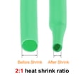 thumbnail image 5 of Uxcell Heat Shrink Tubing Ratio Shrinkable Tube Cable Sleeve 23ft Green mm 14, 5 of 6